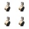Service Caster 2.375 Inch Antique Brass Hooded Nylon Wheel Casters with Inside Mount Set SCC SCC-GR02S60D-NYS-WA-716X78-CB90-4 - alternate 1